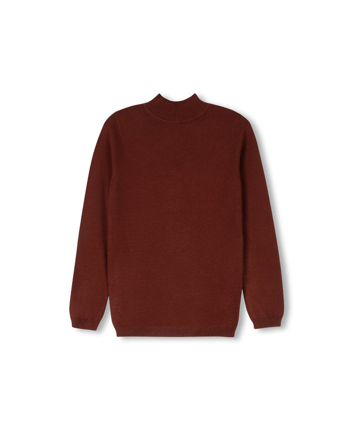 Fine Flat Knit Mock Neck - Junees