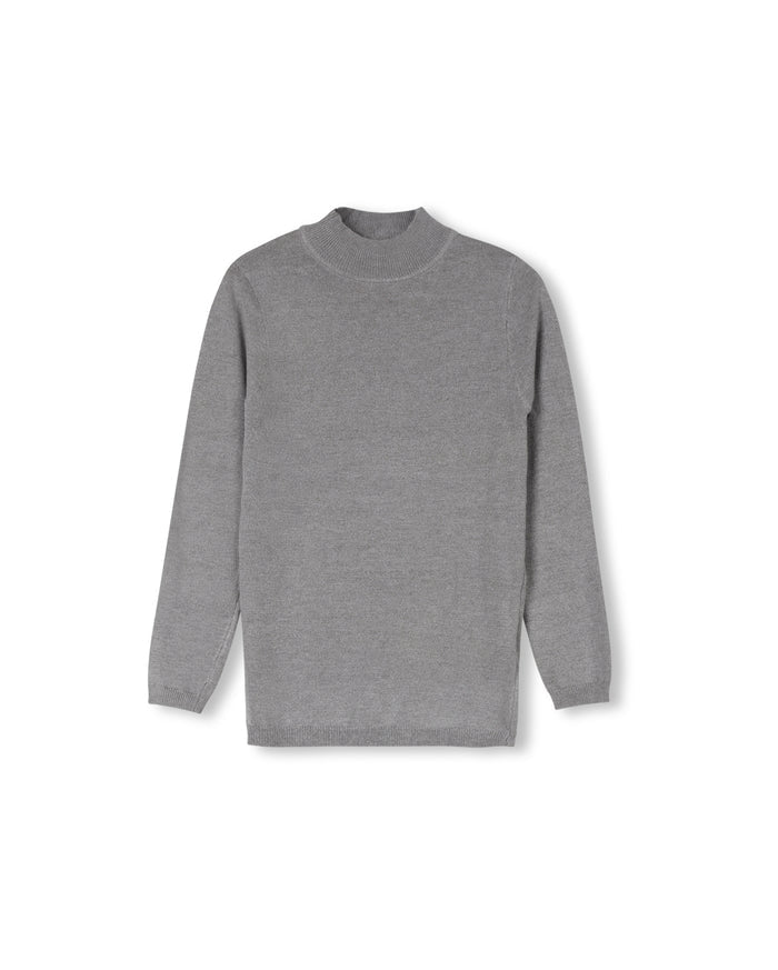 Fine Flat Knit Mock Neck - Junees
