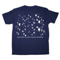 Footprints of Maine Navy Youth T-shirt