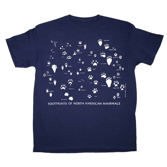 Footprints of Maine Navy Youth T-shirt