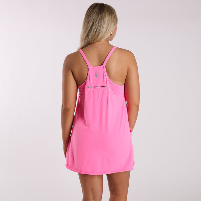 FP Movement Hot Shot Mini Dress in Hot Pink