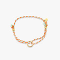 Friendship Ring Bracelet in Creamsicle