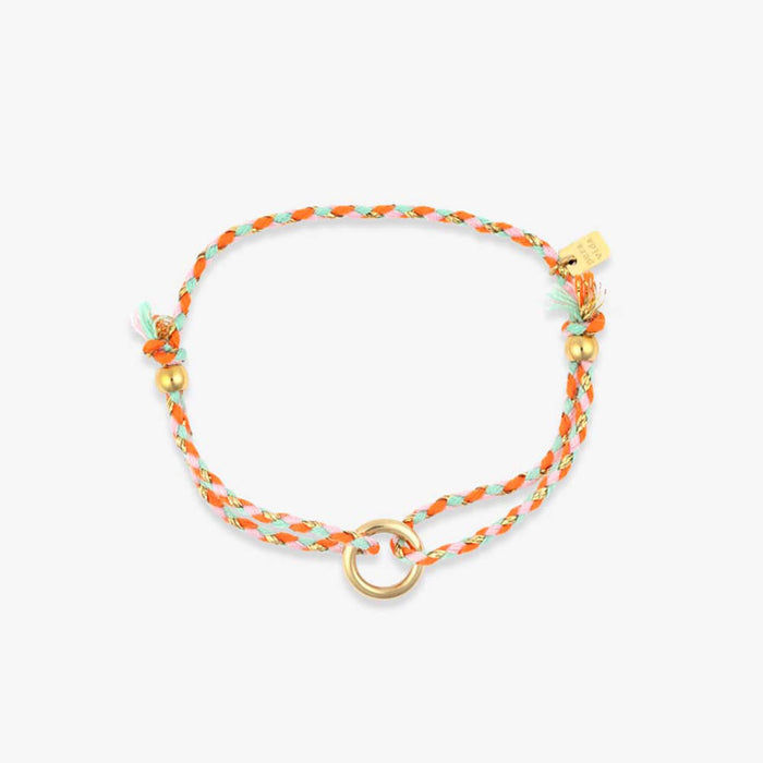 Friendship Ring Bracelet in Creamsicle