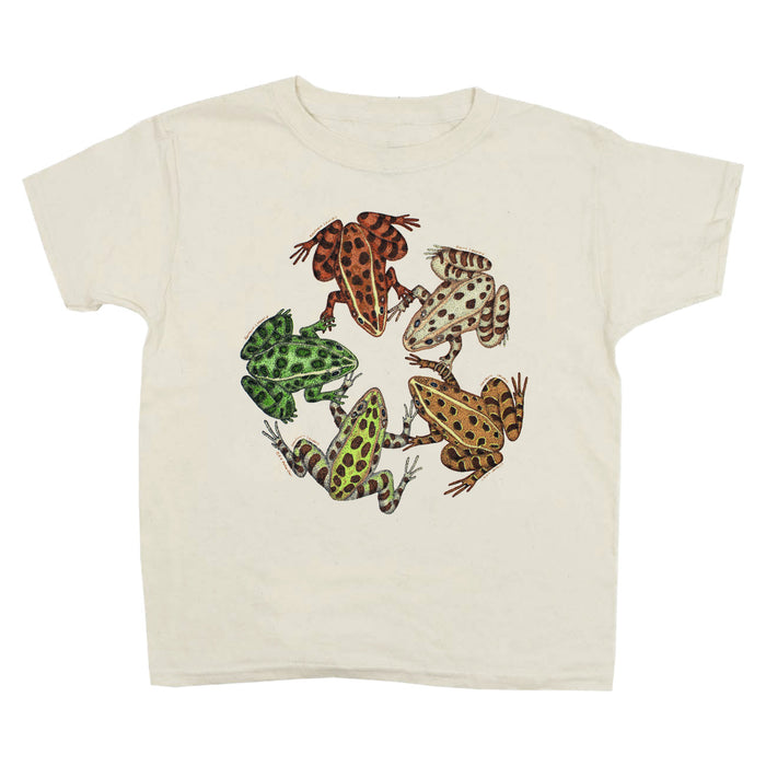 Frog Friends Youth Natural T-shirt