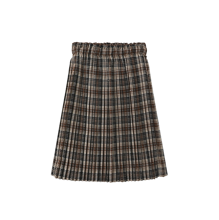 Gail Plaid Pleated Skirt