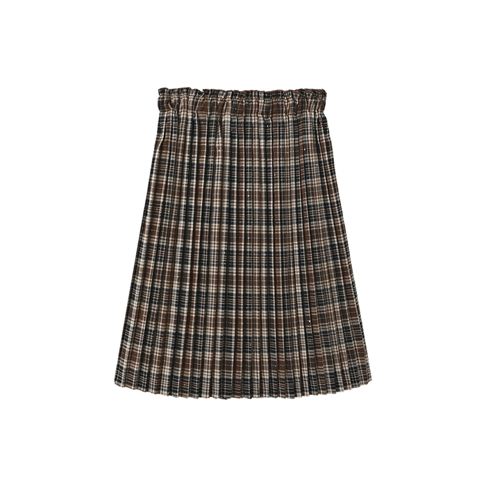 Gail Plaid Pleated Skirt