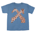 Giraffes Lunching Youth Indigo T-shirt