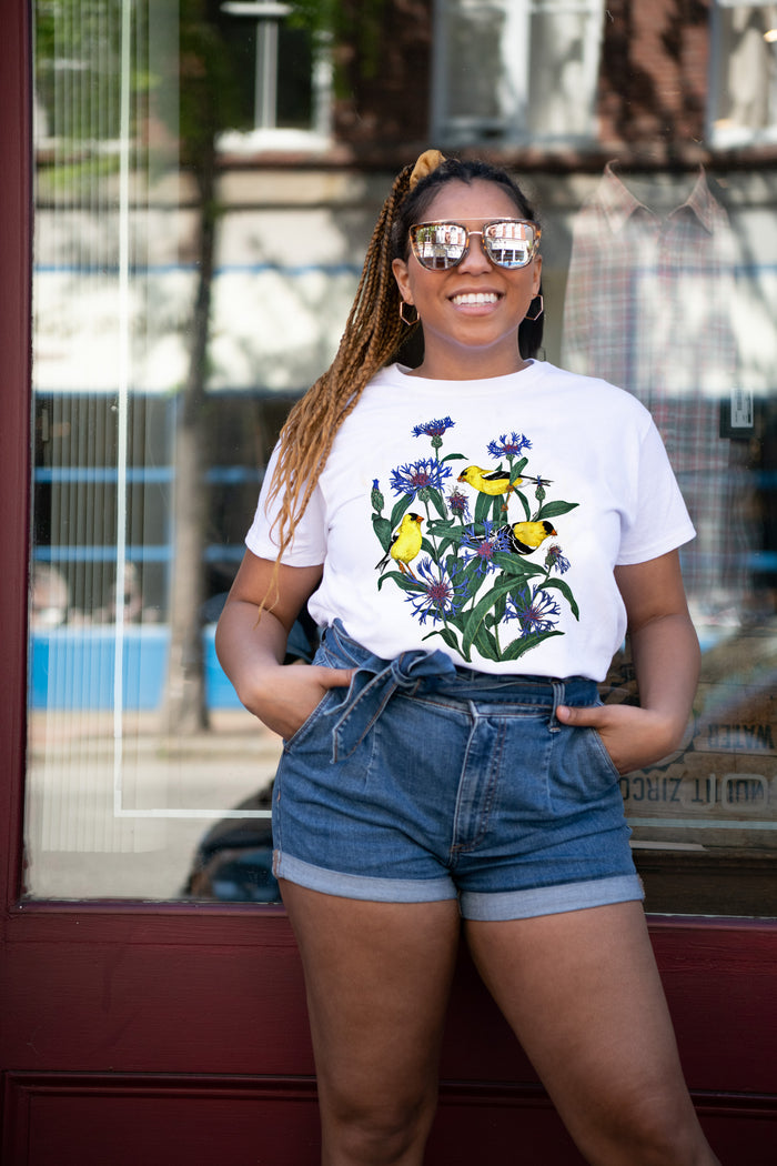 Goldfinches Adult White T-shirt