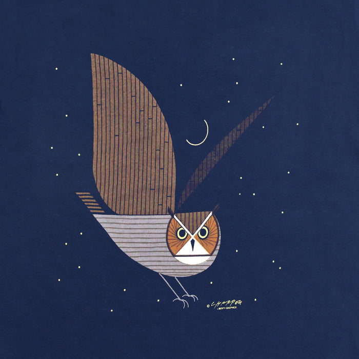 Great Horned Owl Adult Navy T-shirt