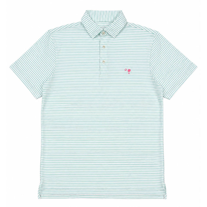 Heather Winstead Polo in Mangrove Mint and Tejeda