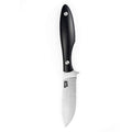 JACKSTONE knife in black with a sleek handle and a stainless steel blade, designed for outdoor and everyday use.