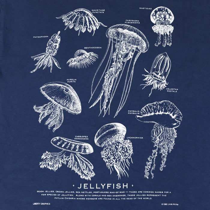Jellyfish Youth Navy T-shirt