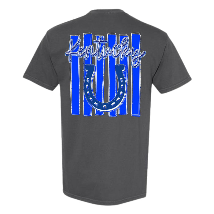 Kentucky Stripes Short Sleeve T-Shirt in Pepper