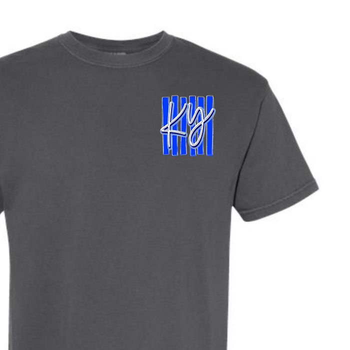 Kentucky Stripes Short Sleeve T-Shirt in Pepper