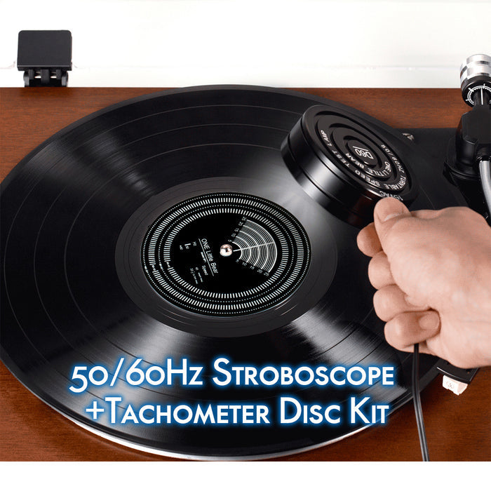 Little Bear Mini 50/60Hz Stroboscopic Speed Strobe Light+Tachometer Disc for Turntable LP Records