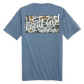 Local girl outfitters Localflage Bluff Plate Short Sleeve T-Shirt in slate blue