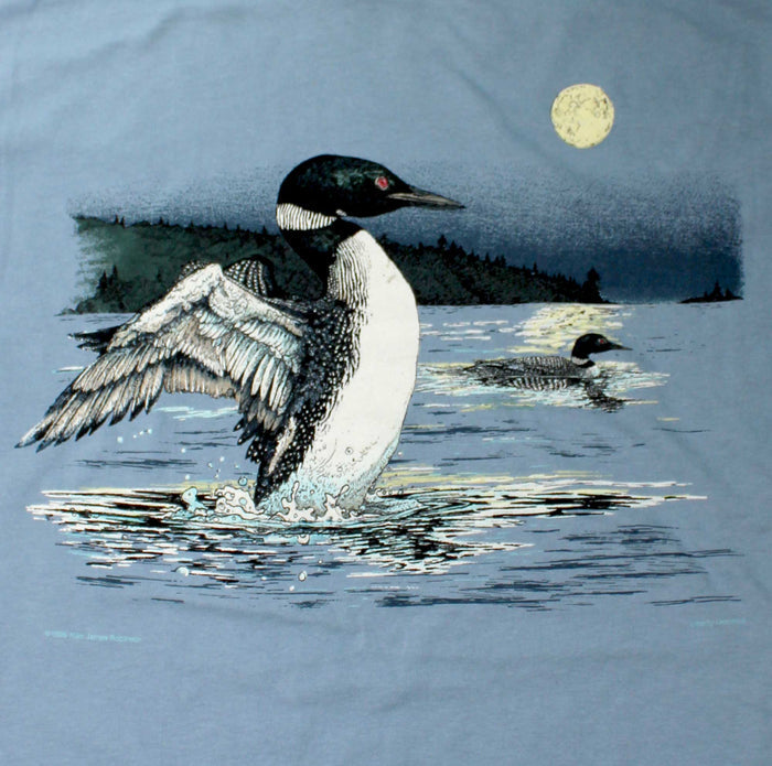 Loon Dance Adult Stone Blue T-shirt