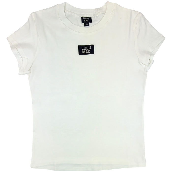 Lulu Mac Baby Tee in White