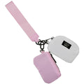 Lulu Mac Dual Wristlet in Pink and White