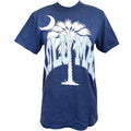 Lulu Mac Palmetto Tree Short Sleeve T-Shirt in China Blue