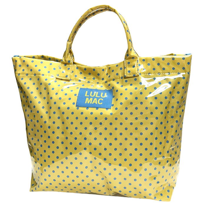 Lulu Mac Plastic Coated Tote Bag in Butter