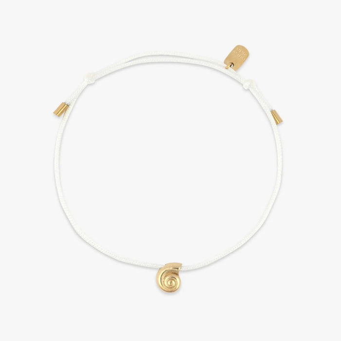 Lydia Seashell Charm Bracelet in Vanilla