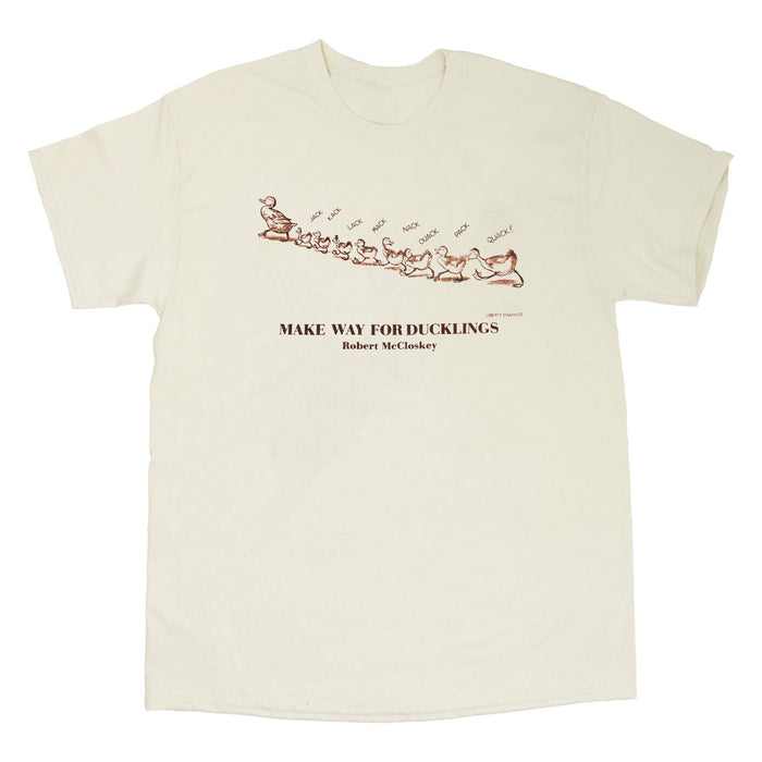 Make Way For Ducklings – Quack! Adult Natural T-shirt