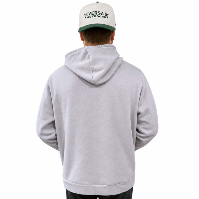 Mallard Embroidered Hoodie in Grey