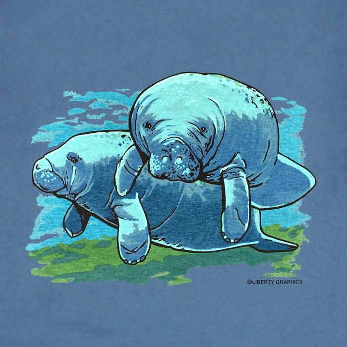Manatees Youth Indigo T-shirt