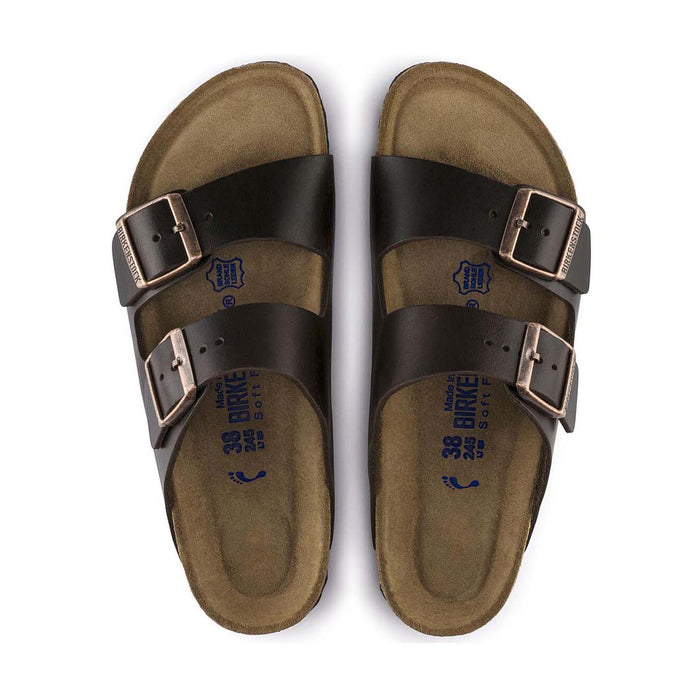 Birkenstock Arizona Soft Footbed Oiled Leather Sandals in Brown
