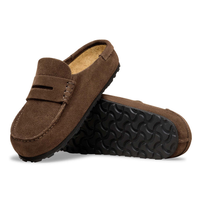 Birkenstock Men's Naples Suede Leather Clog in Carafe