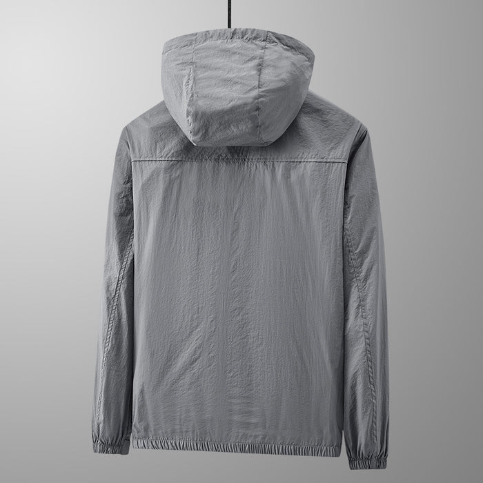 Mens Sun Protection Hooded Jacket