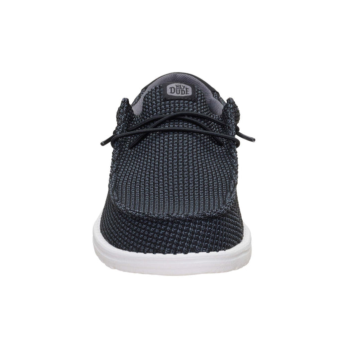 Men's Wally Stretch Jersey Shoes in Black and White