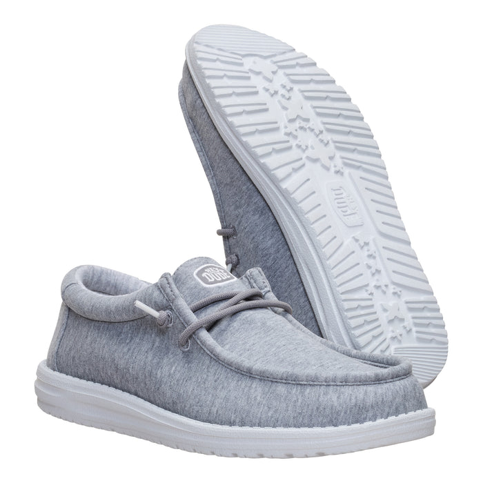 Men's Wally Stretch Jersey Shoes in Grey