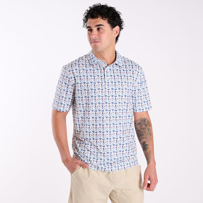 Men's Water Dude Tees and Carts Polo
