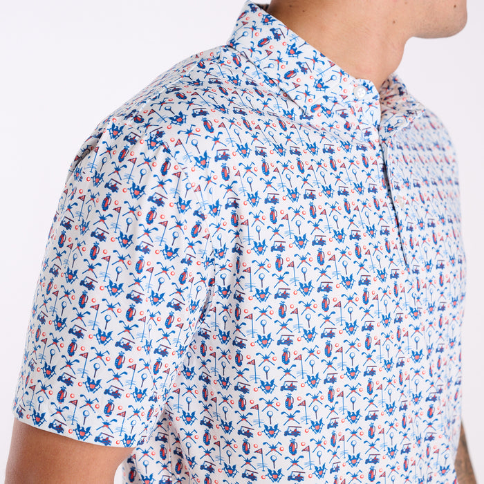 Men's Water Dude Tees and Carts Polo
