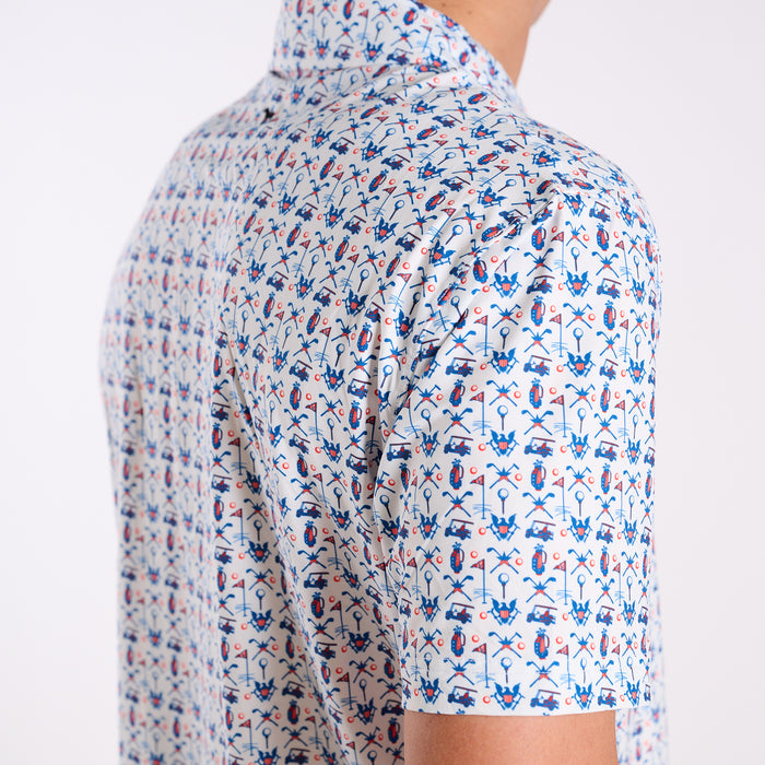 Men's Water Dude Tees and Carts Polo
