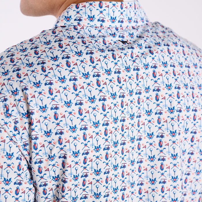 Men's Water Dude Tees and Carts Polo