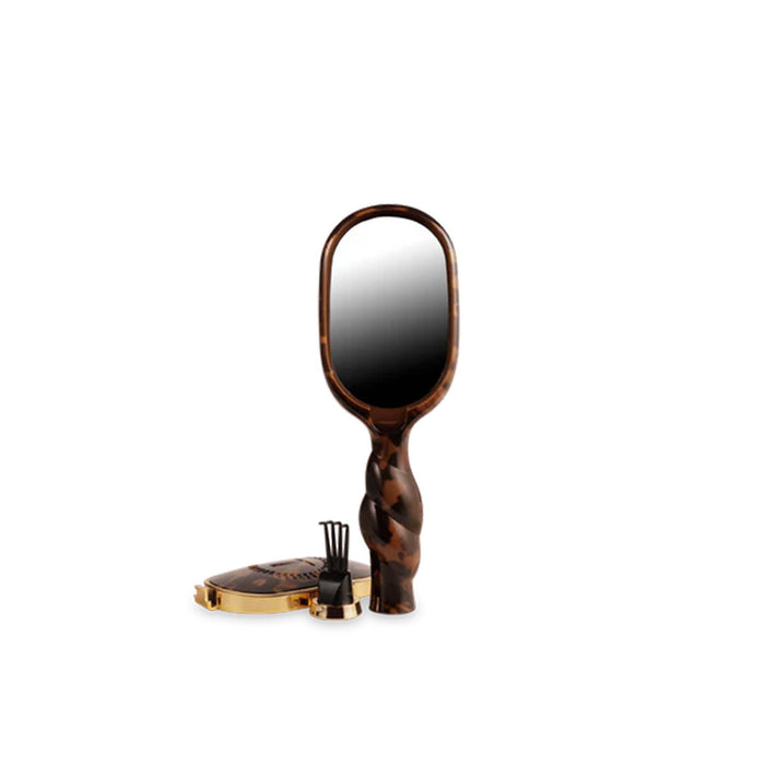 Mini Boar Bristle Hair Brush in Tortoise Shell