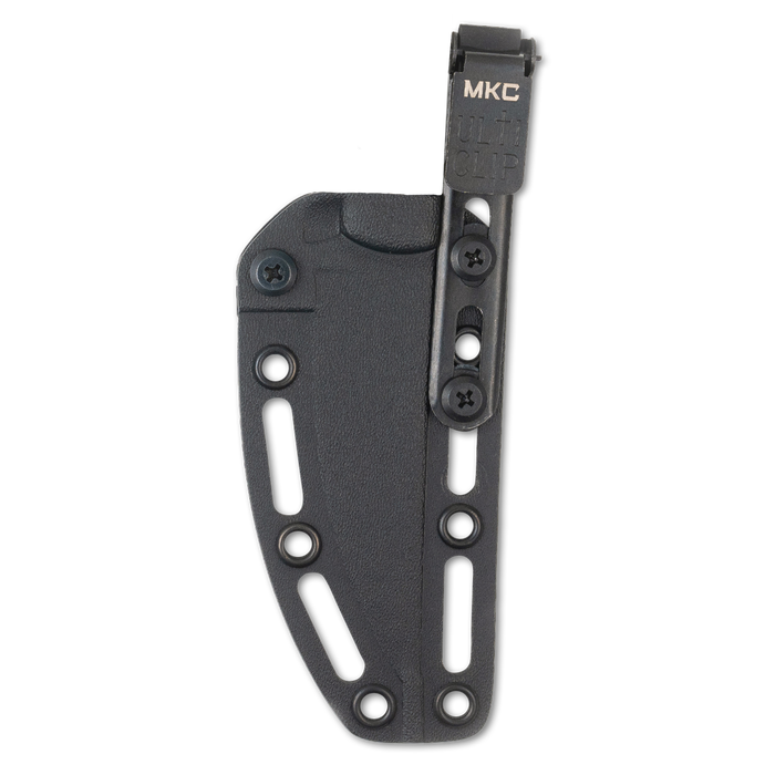 MKC ULTICLIP attachment for secure and versatile carry of knives, featuring durable design and adjustable mounting options.