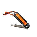 Compact MKC X BIG IDEA DESIGN Ti EDS II tool with orange accent, featuring a multi-tool design and durable construction.