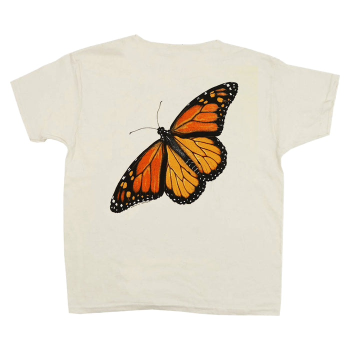 Monarch Metamorphosis Youth Natural 2-Sided T-shirt