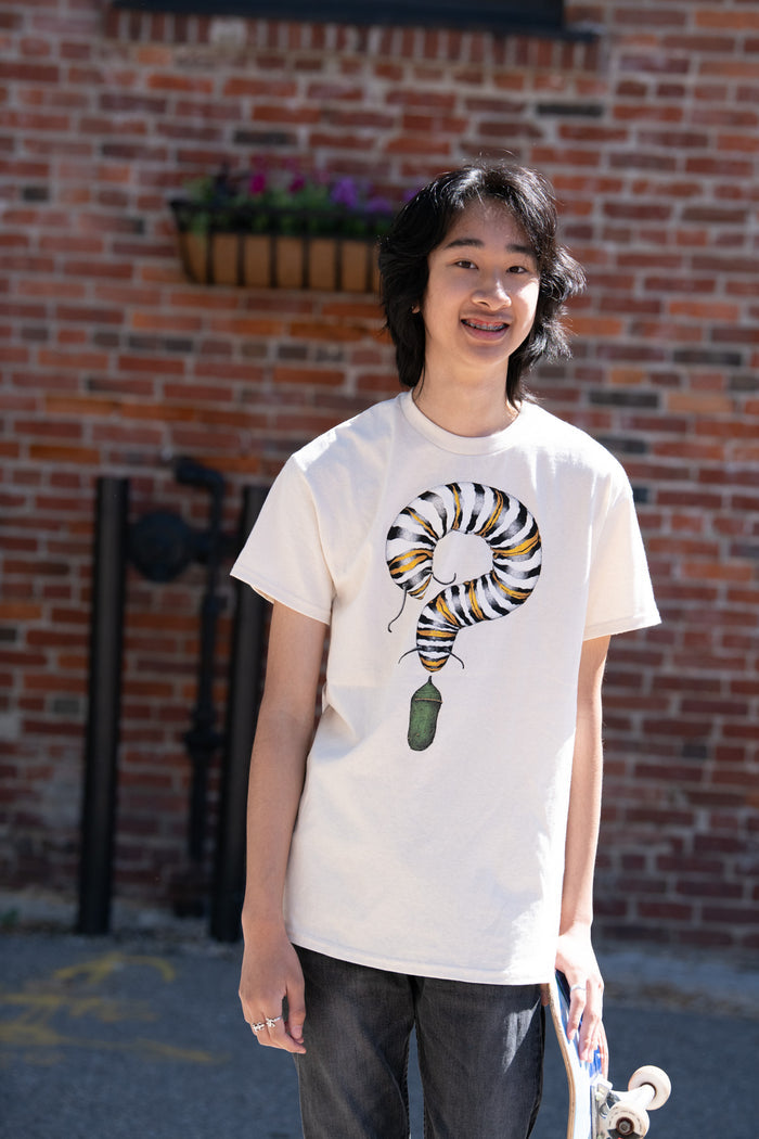 Monarch Metamorphosis Youth Natural 2-Sided T-shirt
