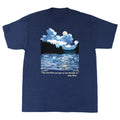 Night Canoe Navy Adult T-shirt