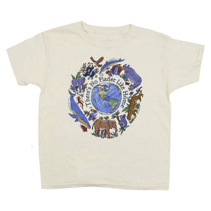 No Planet Like Home Youth Natural T-shirt