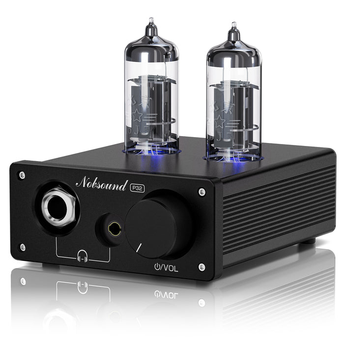 Nobsound P32 Mini Vacuum Tube Headphone Amplifier Desktop Preamp