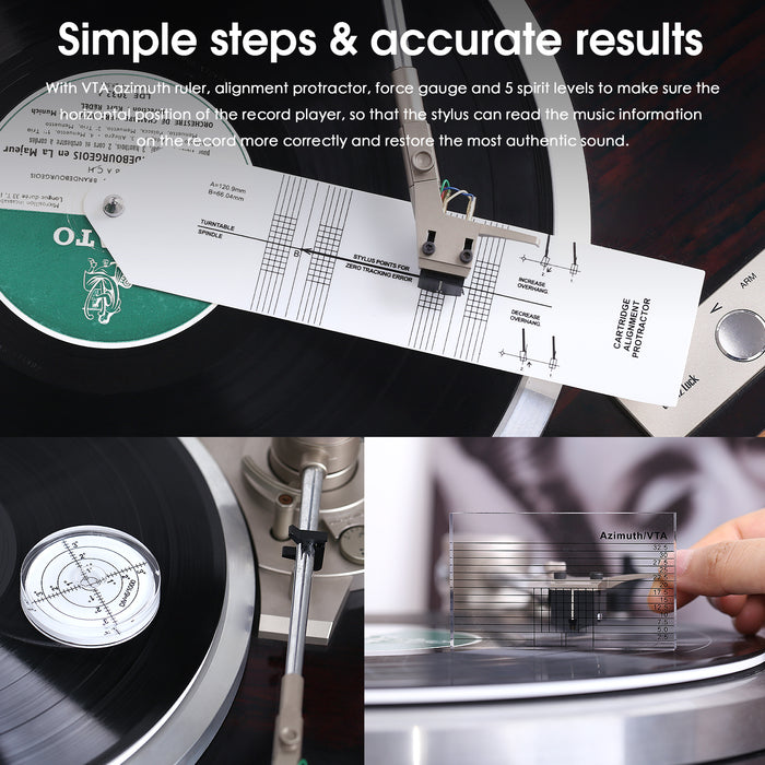 Nobsound R21K Turntable Cartridge Alignment Tonearm Record Player Accessories Tuning Kit