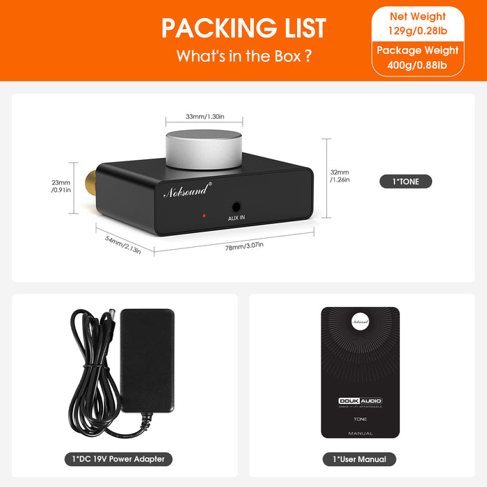 Nobsound TONE Mini Bluetooth Stereo Amplifier