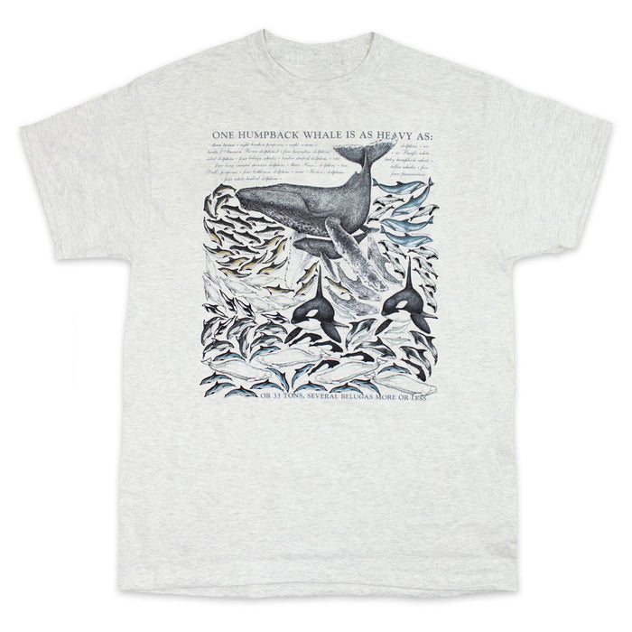 One Whale Is As Heavy As... Adult Ash T-shirt