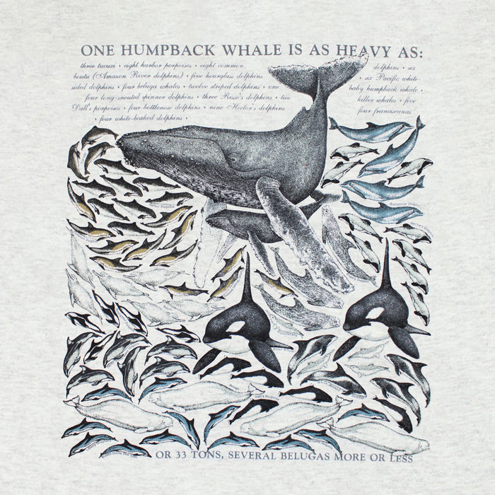 One Whale Is As Heavy As... Adult Ash T-shirt